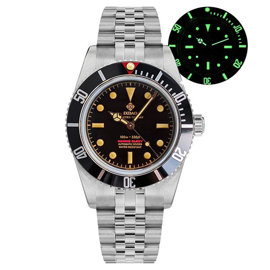 IXDAO 6542 Vintage 38MM NH38 904L Automatic Dive Watch IXDAO Watch Official Store