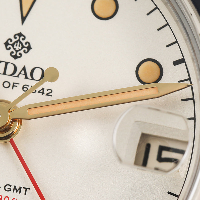 IXDAO 6542 Vintage 38MM NH34 GMT 904L Automatic Dive Watch Grey Dial IXDAO Watch Official Store