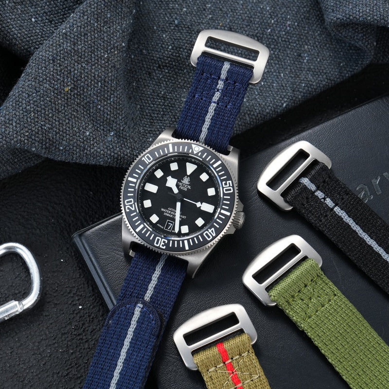 Titanium Buckle Soft Nylon Magic Strap 20mm/22mm IXDAO Watch Official Store