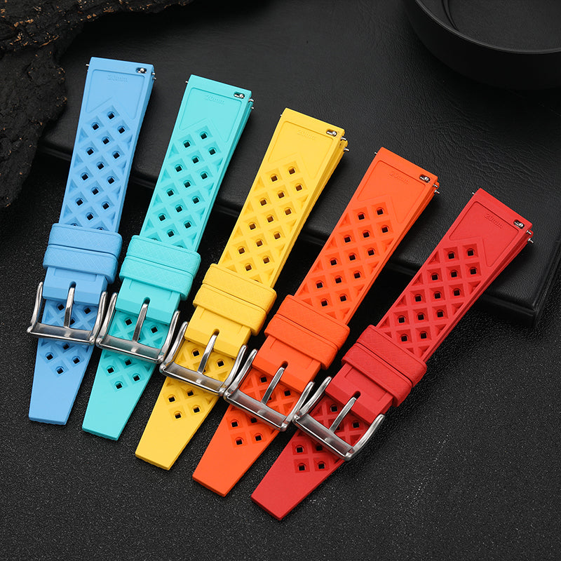 Premium-Grade Tropical FKM Rubber Watch Strap IXDAO Watch Official Store