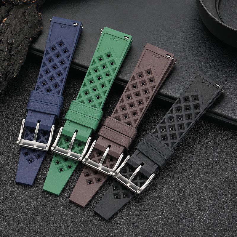 Premium-Grade Tropical FKM Rubber Watch Strap IXDAO Watch Official Store