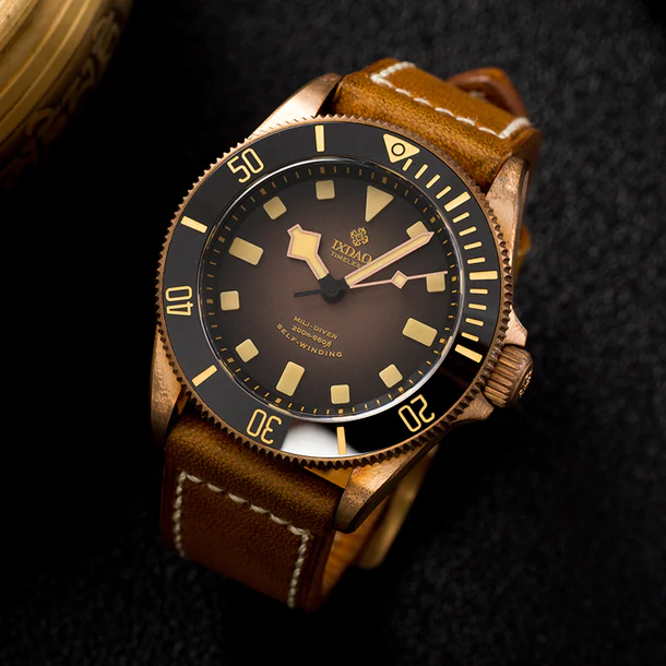 ☆Back to School Sale☆IXDAO Bronze 39mm Automatic Dive Watch IXDAO Watch Official Store