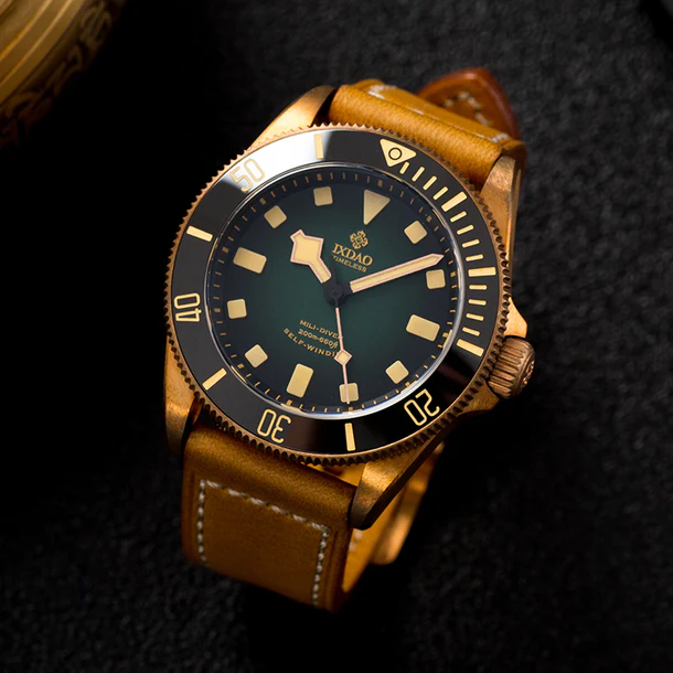 ☆Back to School Sale☆IXDAO Bronze 39mm Automatic Dive Watch IXDAO Watch Official Store