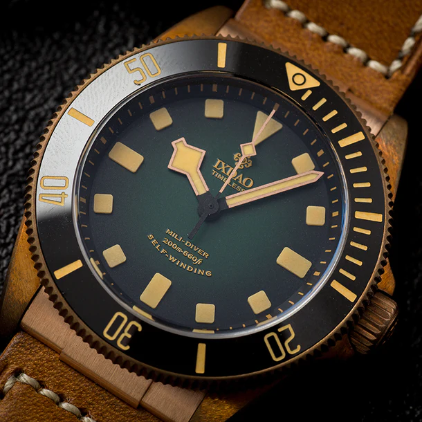 ☆Back to School Sale☆IXDAO Bronze 39mm Automatic Dive Watch IXDAO Watch Official Store