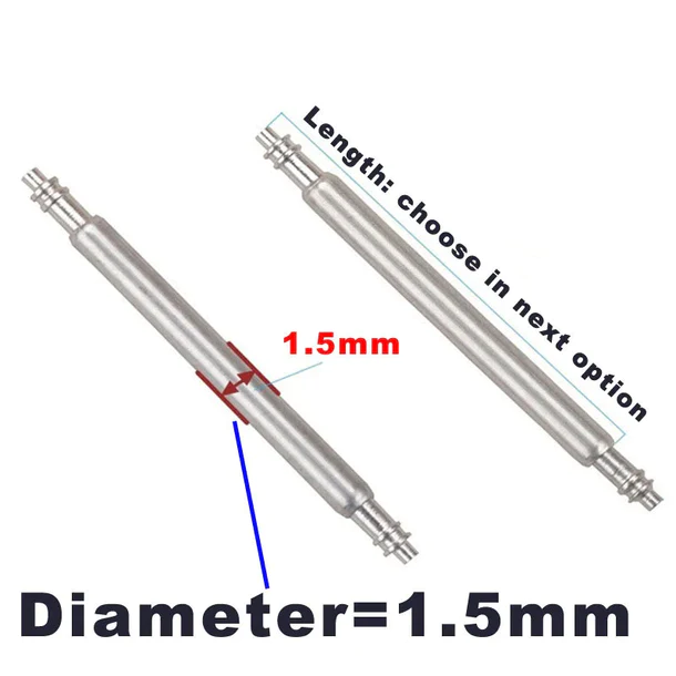 10PCS Dia 1.5/1.8mm Spring Bars for 18/20/22mm Watch Strap IXDAO Watch Official Store