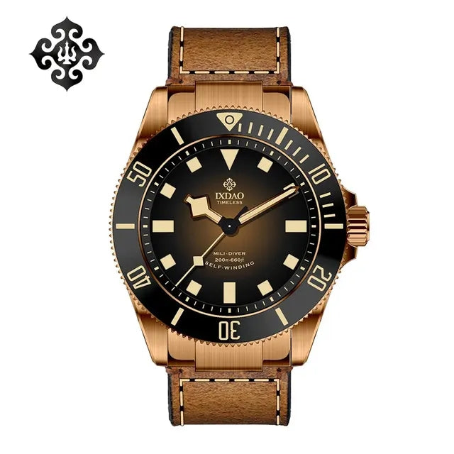 ☆Back to School Sale☆IXDAO Bronze 39mm Automatic Dive Watch IXDAO Watch Official Store