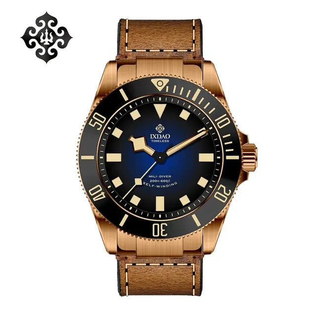 ☆Back to School Sale☆IXDAO Bronze 39mm Automatic Dive Watch IXDAO Watch Official Store