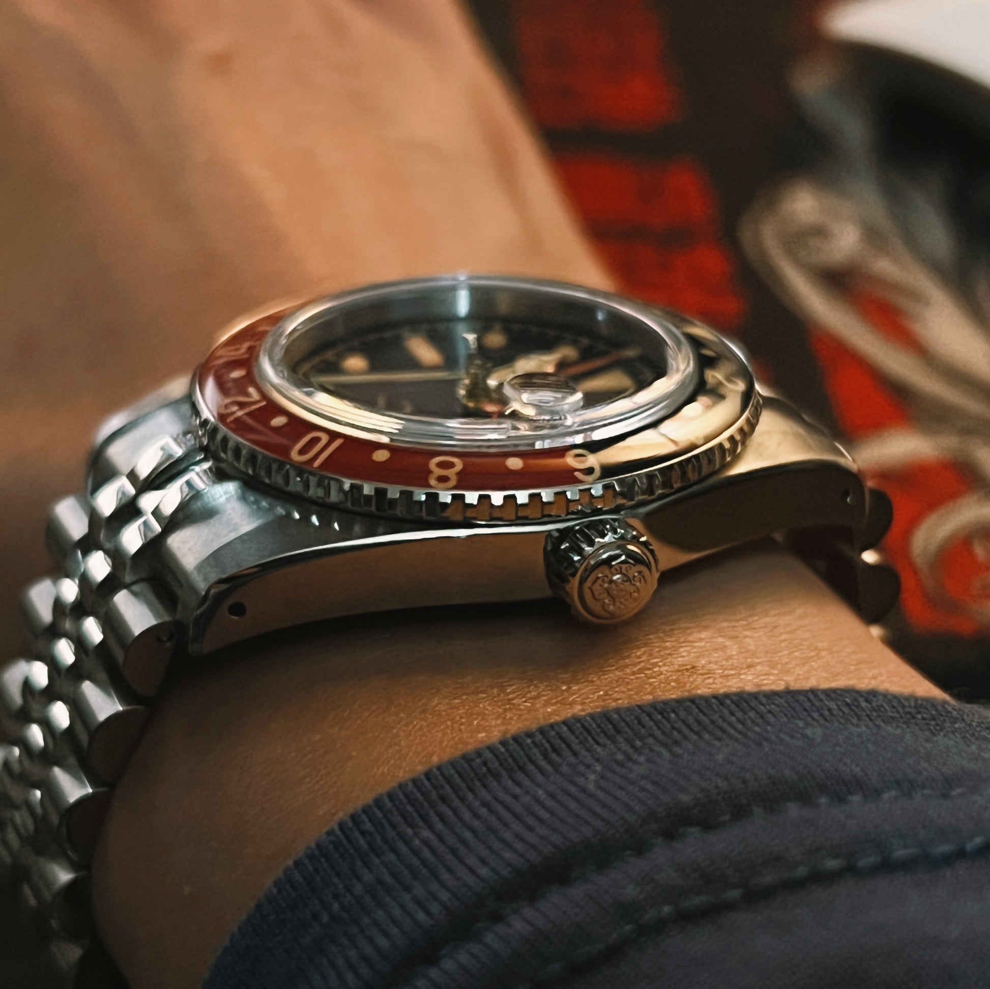IXDAO 6542 Vintage 38MM NH34 GMT 904L Automatic Dive Watch Grey Dial IXDAO Watch Official Store