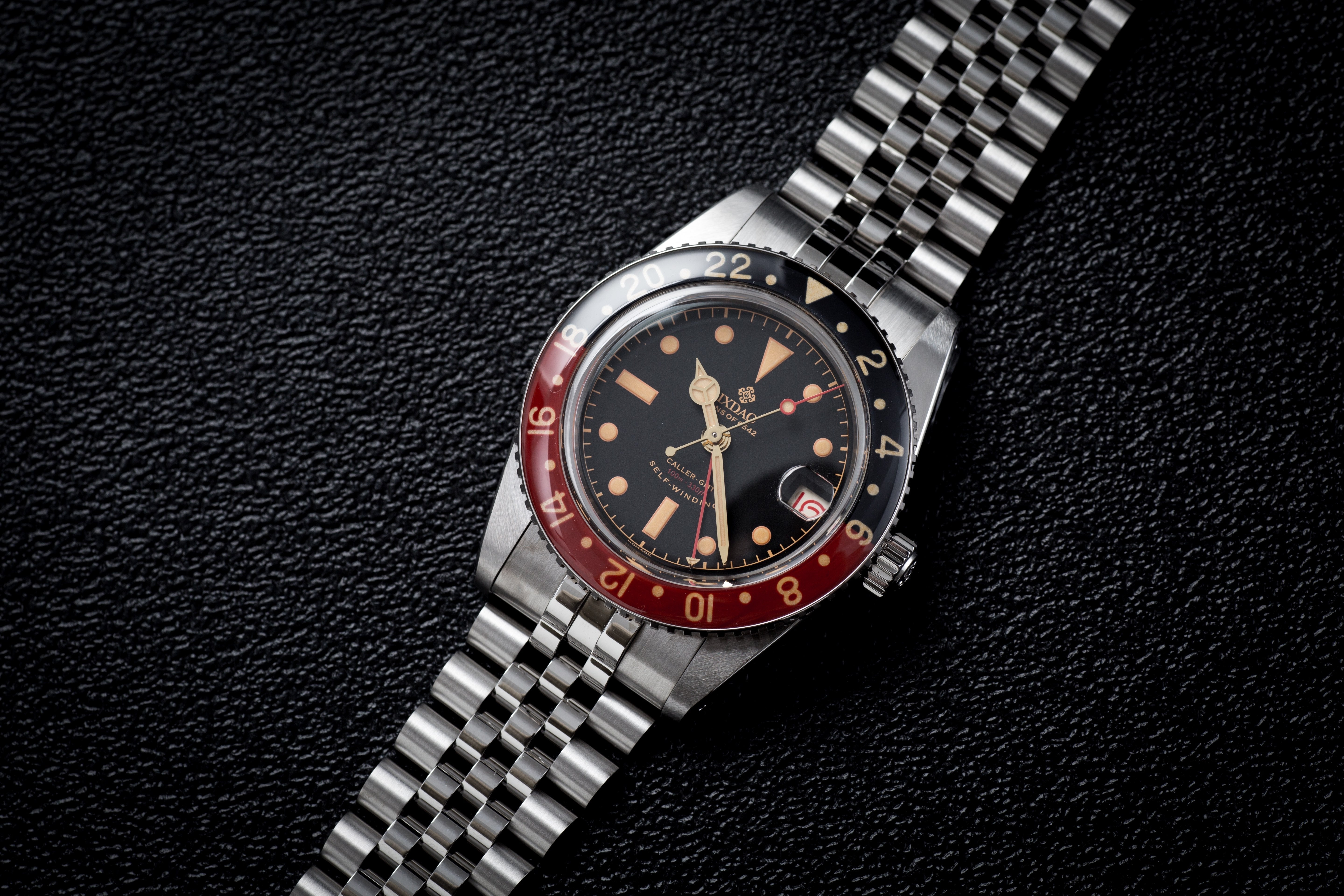 IXDAO 6542 Vintage 38MM NH34 GMT 904L Automatic Dive Watch Grey Dial IXDAO Watch Official Store
