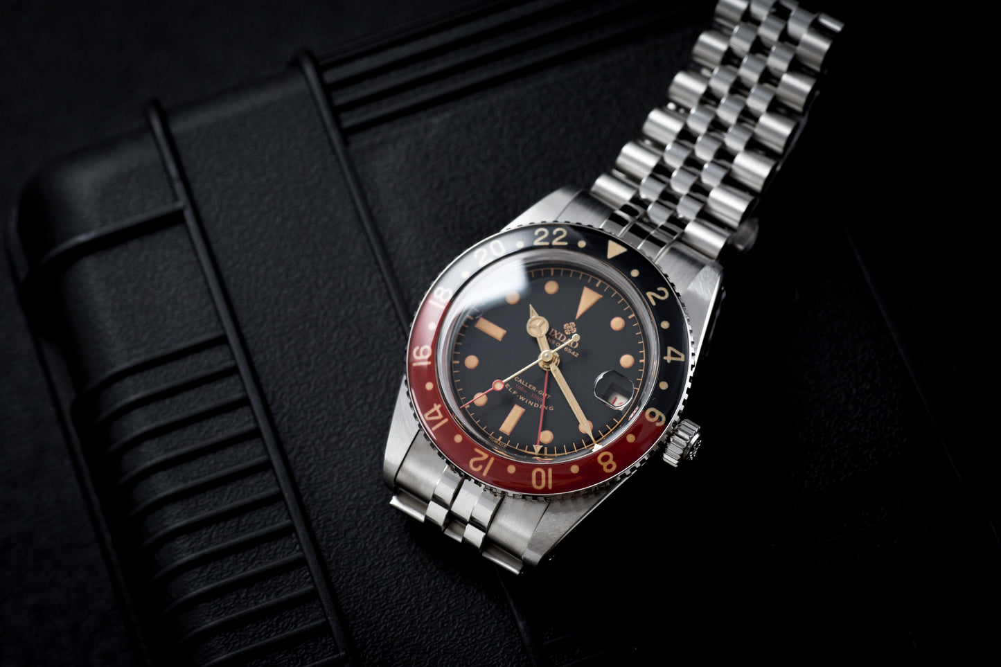IXDAO 6542 Vintage 38MM NH34 GMT 904L Automatic Dive Watch Grey Dial IXDAO Watch Official Store