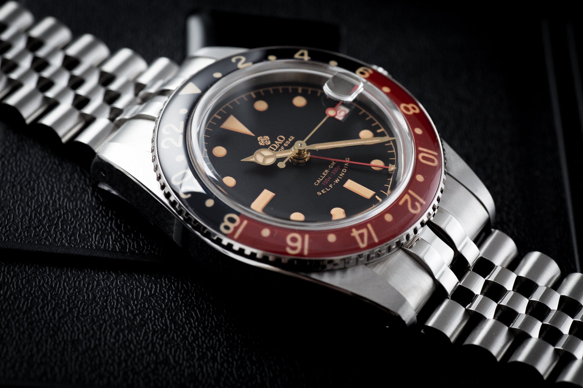 IXDAO 6542 Vintage 38MM NH34 GMT 904L Automatic Dive Watch Grey Dial IXDAO Watch Official Store