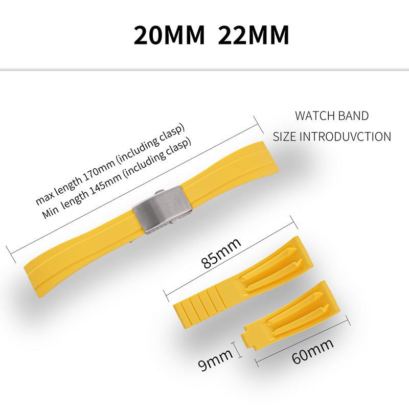 ★New Arrivals★Cut-to-Size TPU Rubber Watch Strap IXDAO Watch Official Store