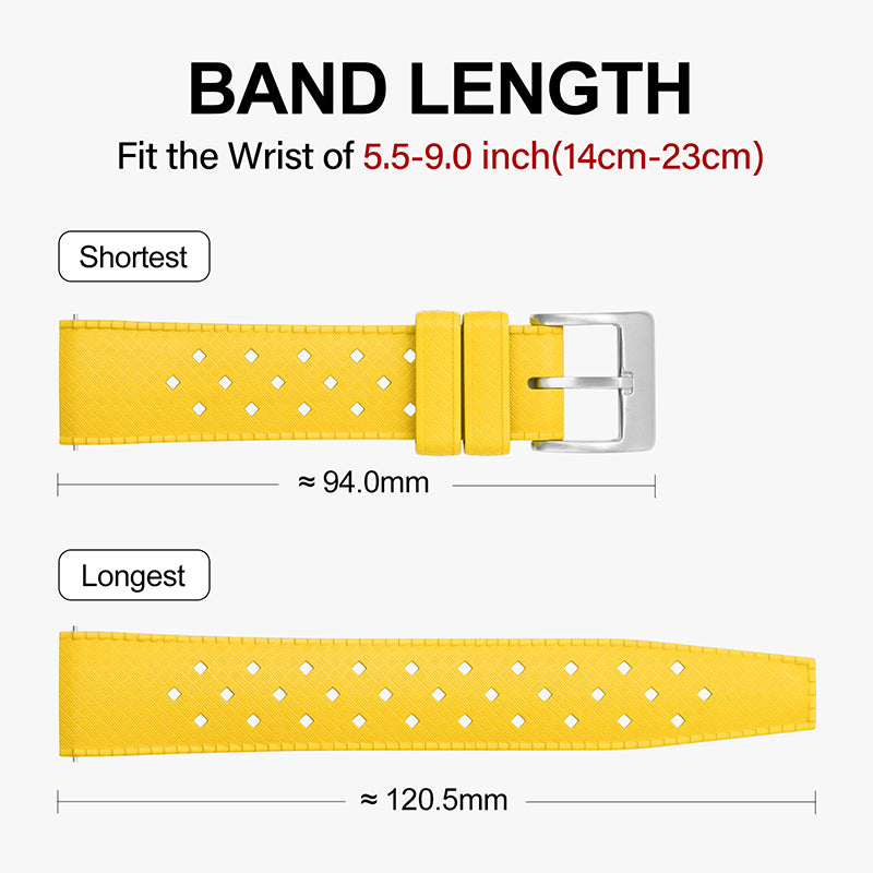 Premium-Grade Tropical FKM Rubber Watch Strap IXDAO Watch Official Store