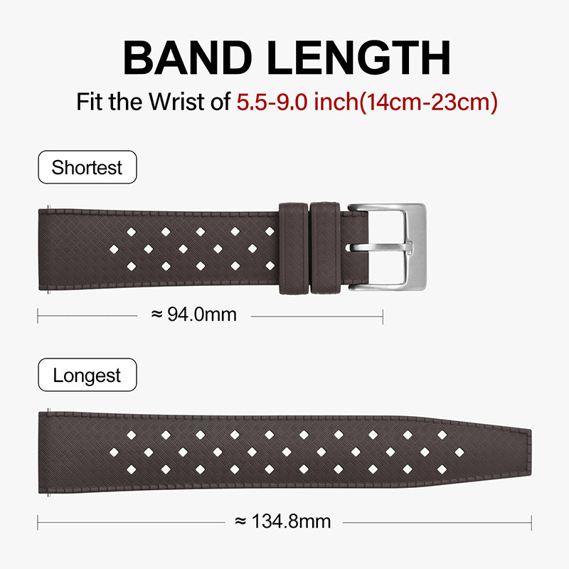 Premium-Grade Tropical FKM Rubber Watch Strap IXDAO Watch Official Store