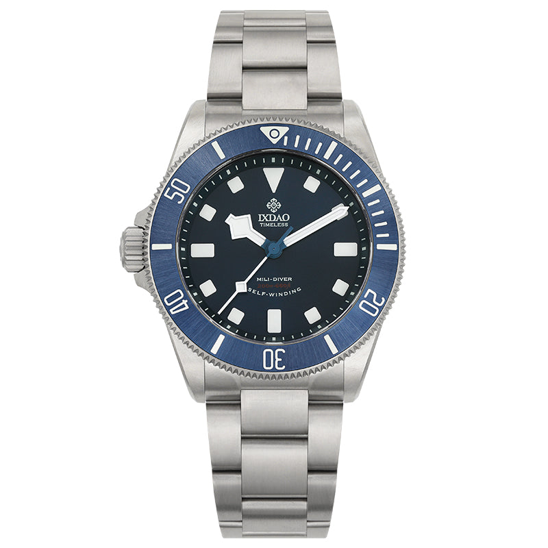 IXDAO Titanium 39mm Automatic Dive Watch Blue Dial 15 Scale Bezel IXDAO Watch Official Store