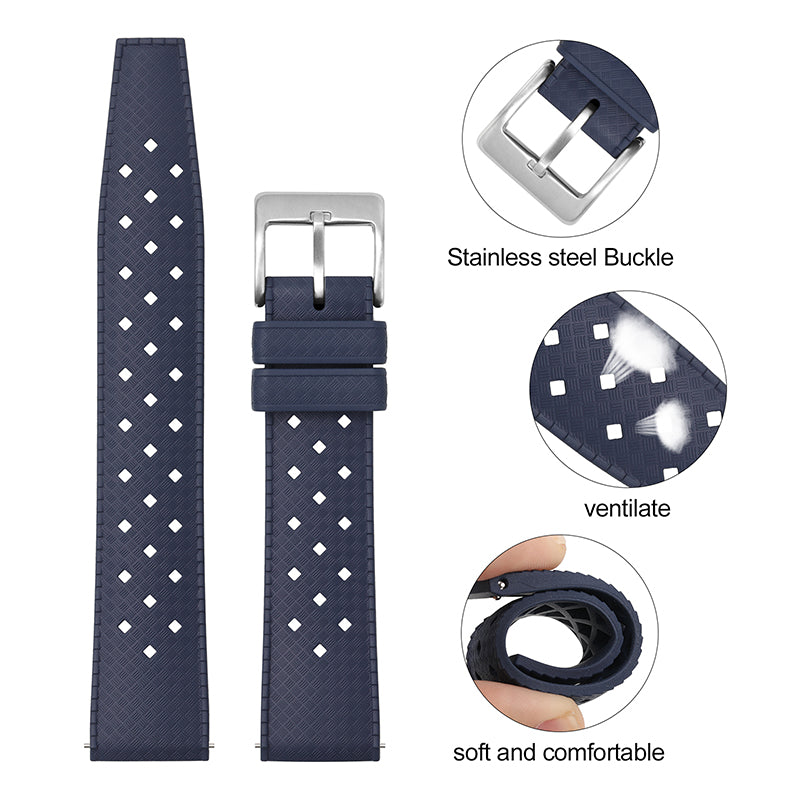 Premium-Grade Tropical FKM Rubber Watch Strap IXDAO Watch Official Store