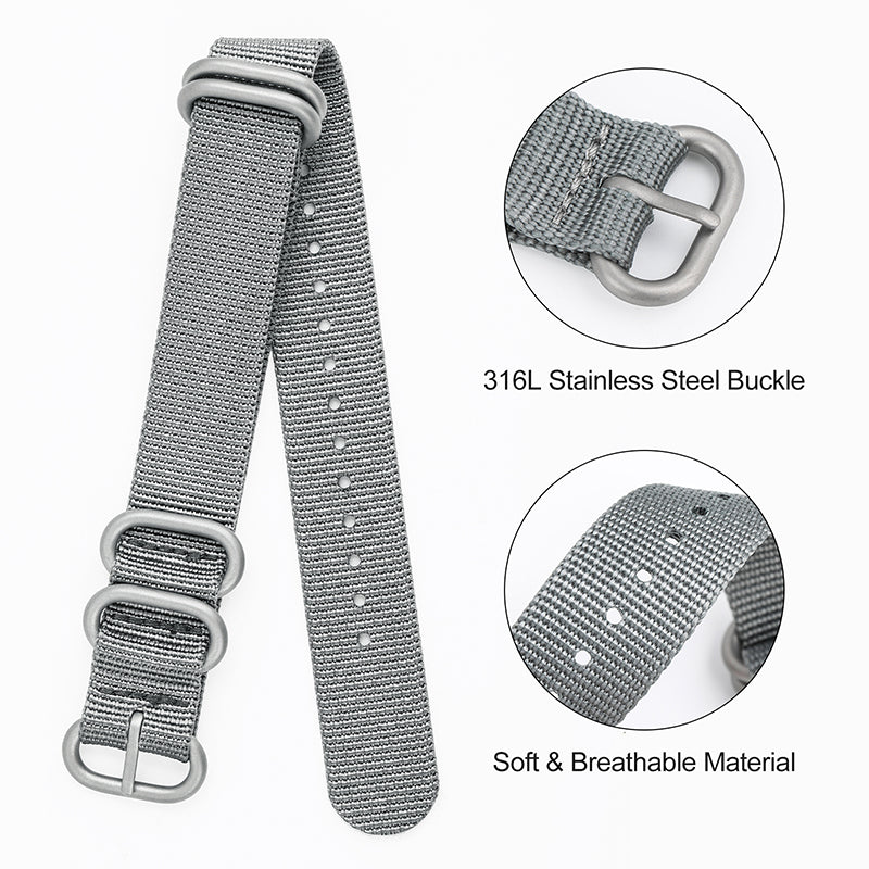 Thick Premium Woven Nylon Military Watch Strap Band IXDAO Watch Official Store