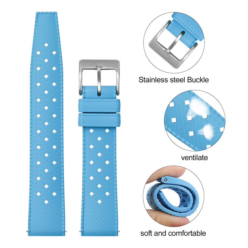 Premium-Grade Tropical FKM Rubber Watch Strap IXDAO Watch Official Store