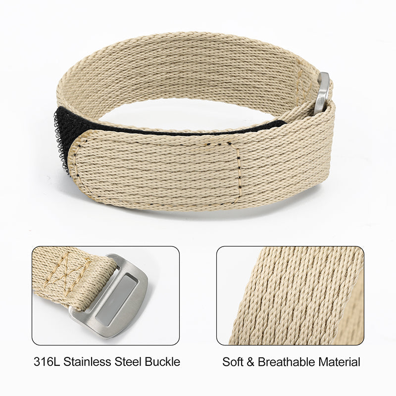 20mm/22mm Soft Nylon Magic Tape Watchband IXDAO Watch Official Store