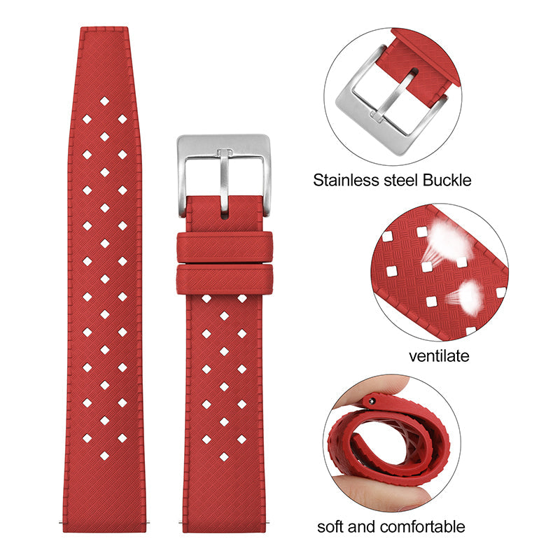 Premium-Grade Tropical FKM Rubber Watch Strap IXDAO Watch Official Store