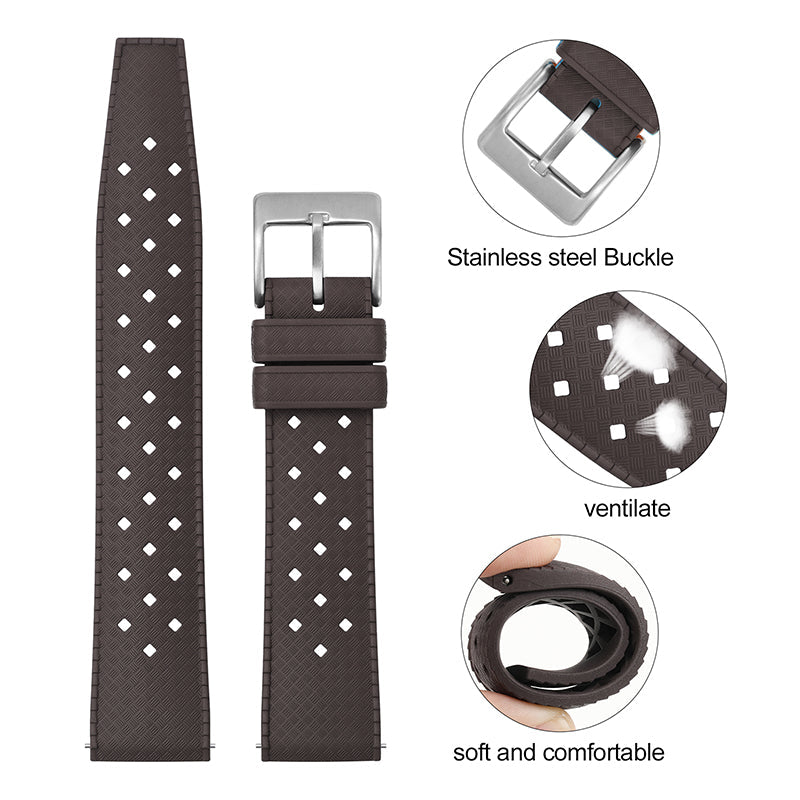 Premium-Grade Tropical FKM Rubber Watch Strap IXDAO Watch Official Store