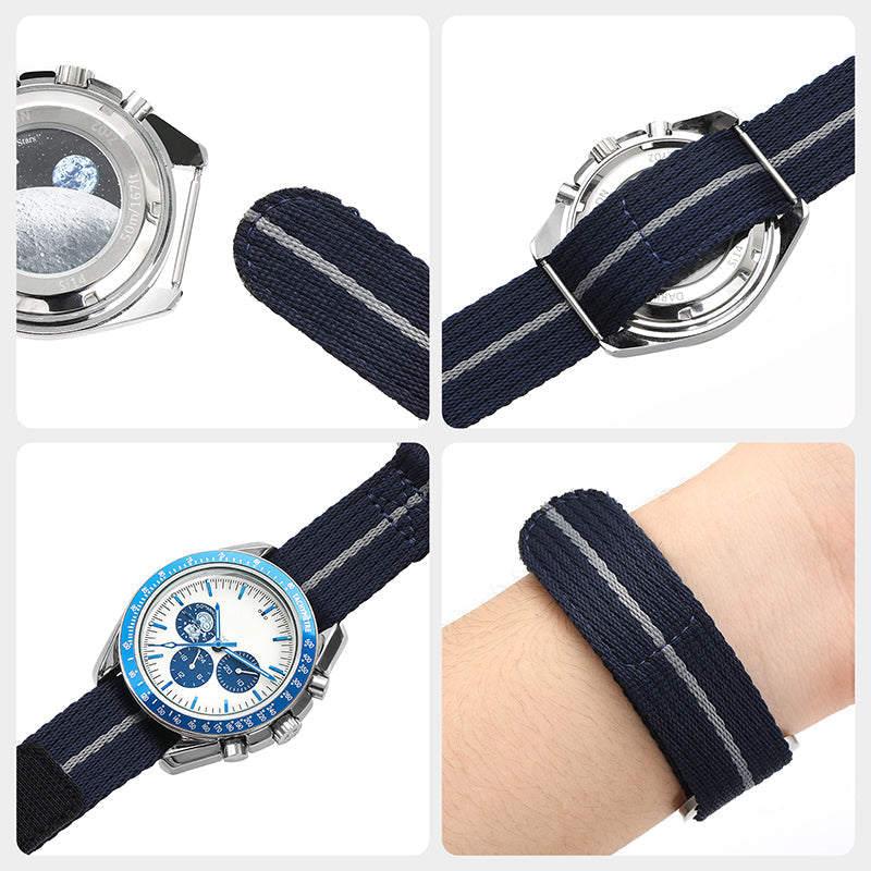 20mm/22mm Soft Nylon Magic Tape Watchband IXDAO Watch Official Store