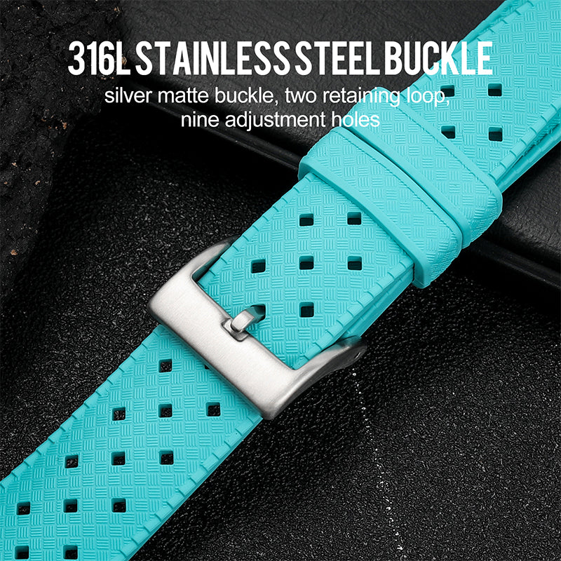 Premium-Grade Tropical FKM Rubber Watch Strap IXDAO Watch Official Store