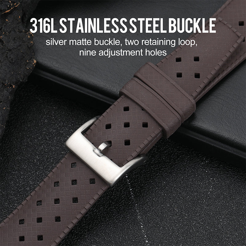 Premium-Grade Tropical FKM Rubber Watch Strap IXDAO Watch Official Store