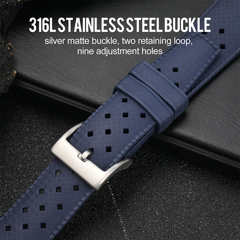 Premium-Grade Tropical FKM Rubber Watch Strap IXDAO Watch Official Store