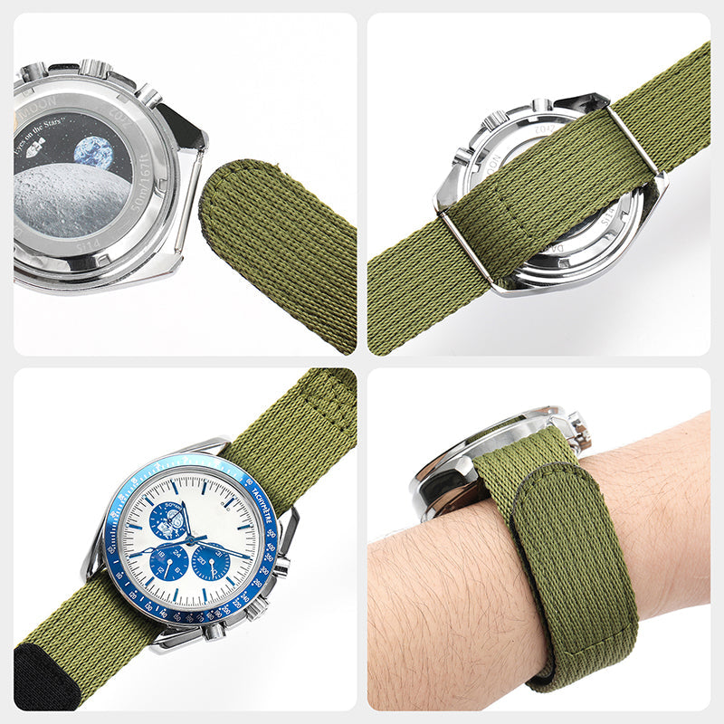 20mm/22mm Soft Nylon Magic Tape Watchband IXDAO Watch Official Store