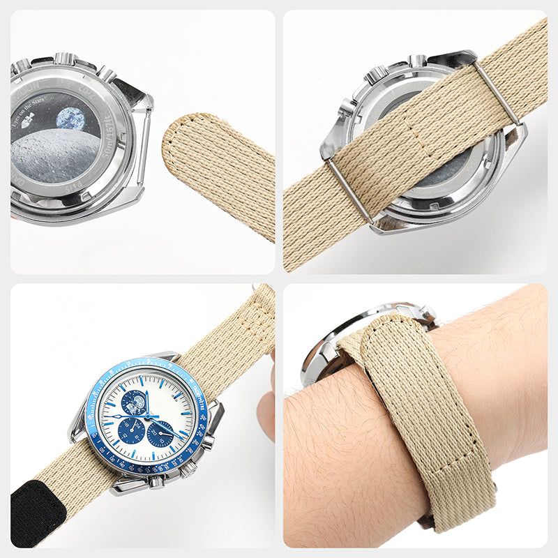 20mm/22mm Soft Nylon Magic Tape Watchband IXDAO Watch Official Store