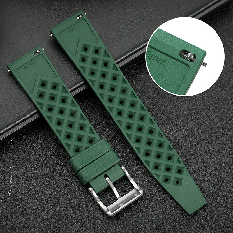 Premium-Grade Tropical FKM Rubber Watch Strap IXDAO Watch Official Store
