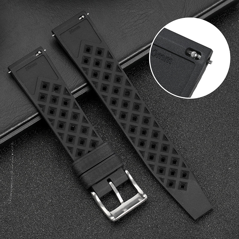 Premium-Grade Tropical FKM Rubber Watch Strap IXDAO Watch Official Store
