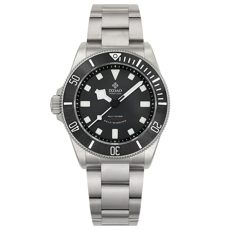 IXDAO Titanium 39mm Automatic Dive Watch Black Dial 15 Scale Bezel IXDAO Watch Official Store