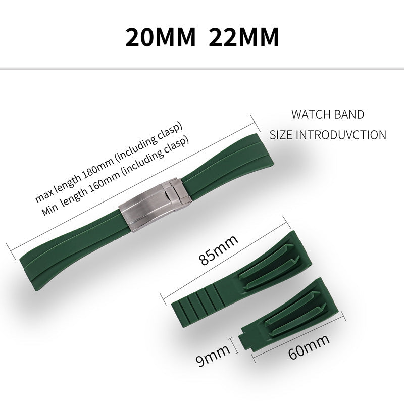 ★New Arrivals★Cut-to-Size TPU Rubber Watch Strap IXDAO Watch Official Store