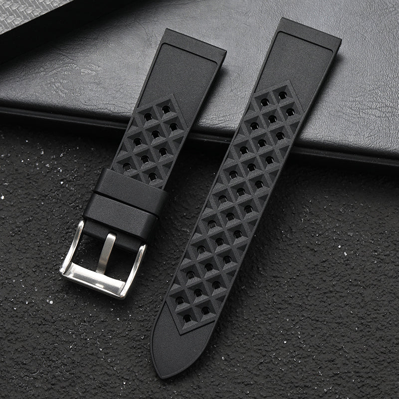 Tropical Soft Silicon Rubber Dive Watch Strap IXDAO Watch Official Store