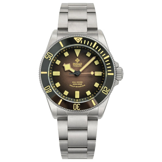 IXDAO Titanium 39mm Automatic Dive Watch-Gradient brown dial IXDAO Watch Official Store