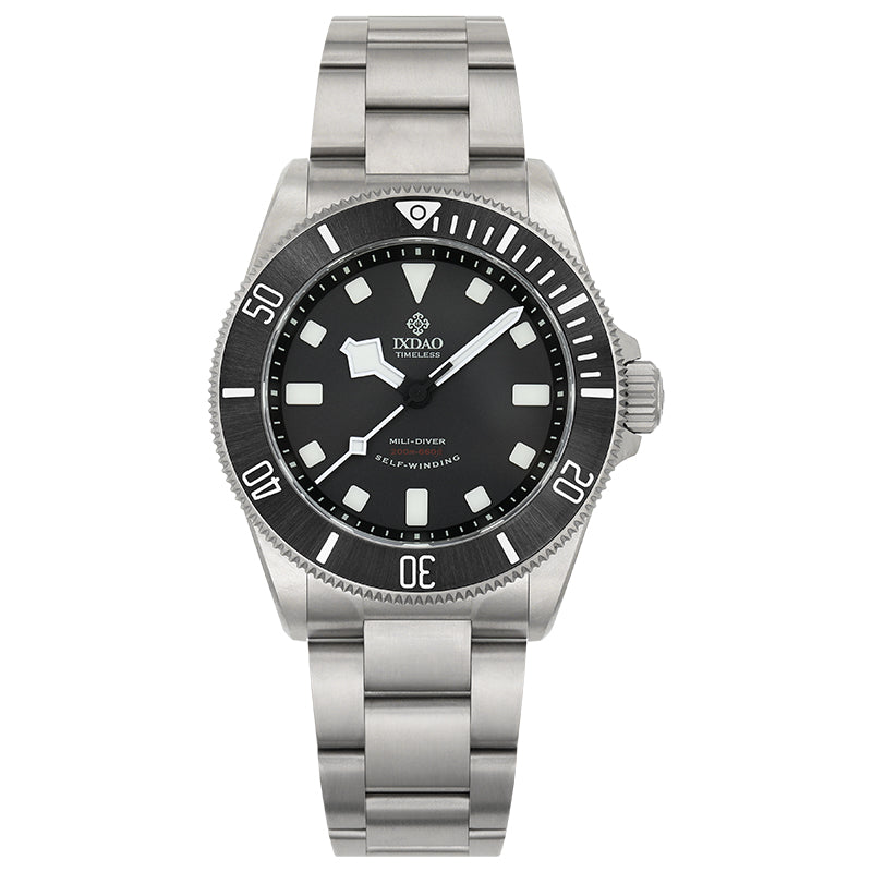 IXDAO Titanium 39mm Automatic Dive Watch Black Dial 15 Scale Bezel IXDAO Watch Official Store