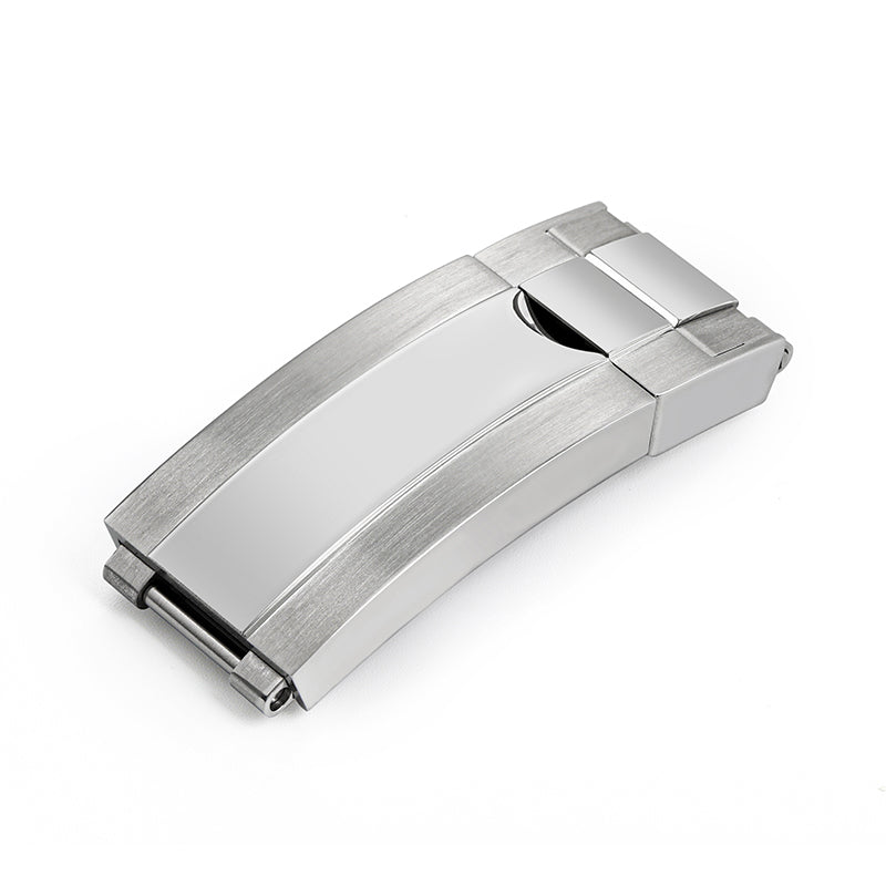 Adjustable Stainless Steel Watchband Buckle Solid Brushed Mid polised clasp IXDAO Watch Official Store