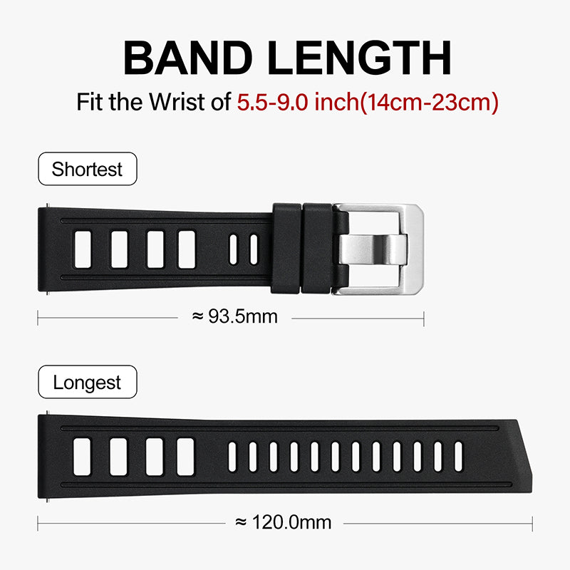 Premium Grade Rubber Dive Watchband IXDAO Watch Official Store