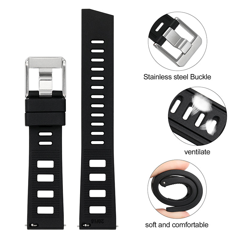 Premium Grade Rubber Dive Watchband IXDAO Watch Official Store