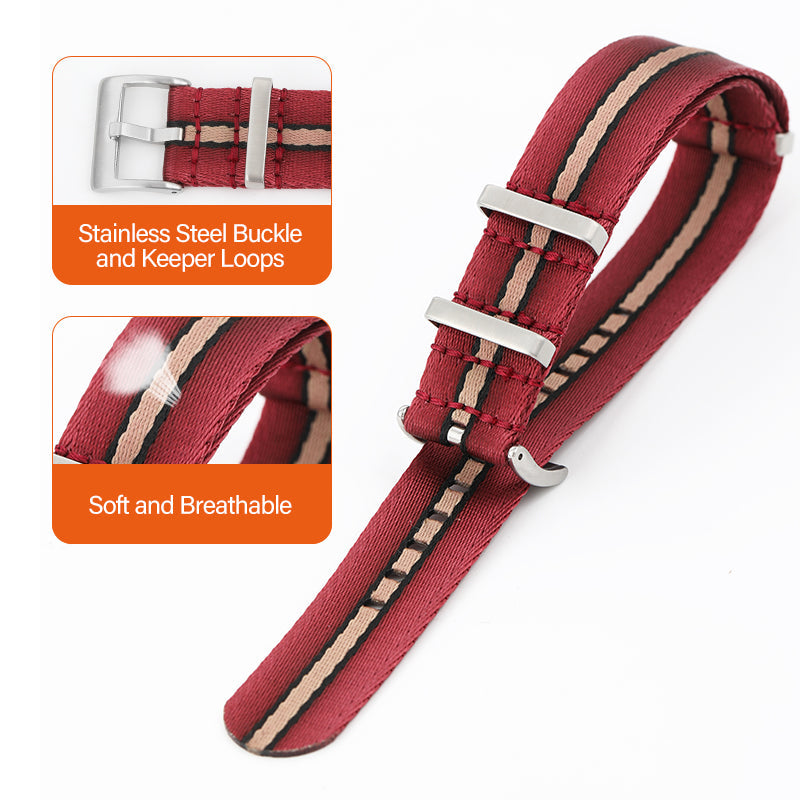 Premium Quality Nylon Fabric Strap 20mm/22mm IXDAO Watch Official Store