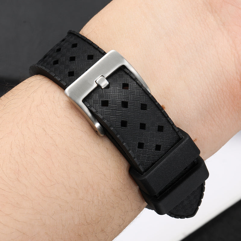 Tropical Soft Silicon Rubber Dive Watch Strap IXDAO Watch Official Store