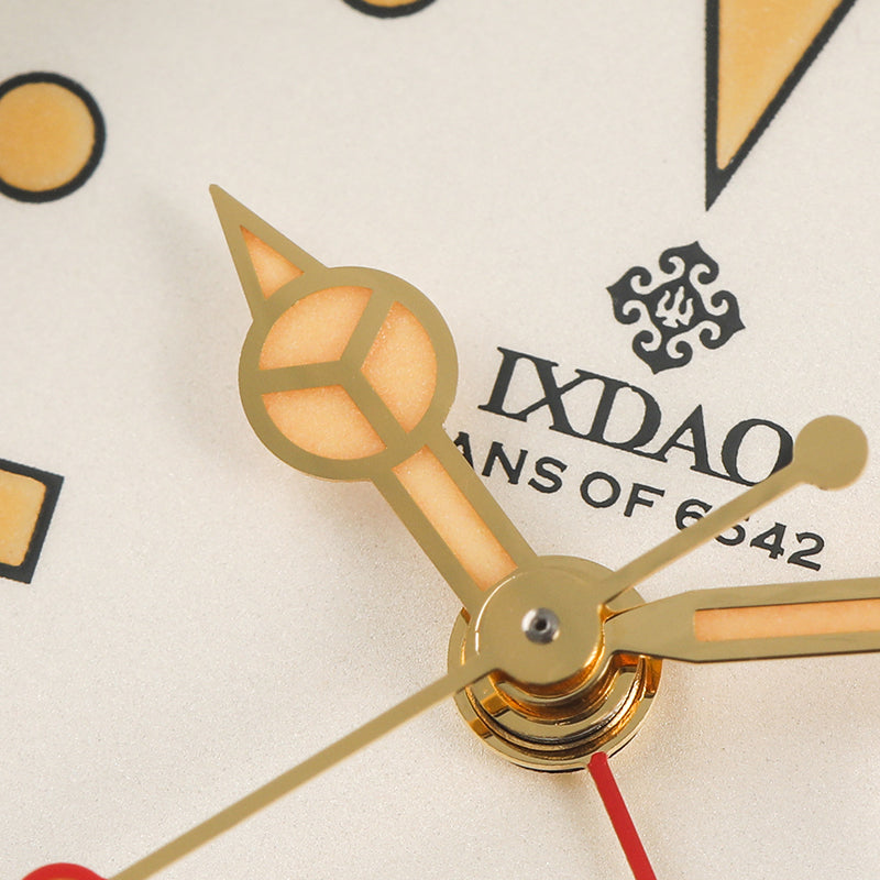 IXDAO 6542 Vintage 38MM NH34 GMT 904L Automatic Dive Watch Grey Dial IXDAO Watch Official Store