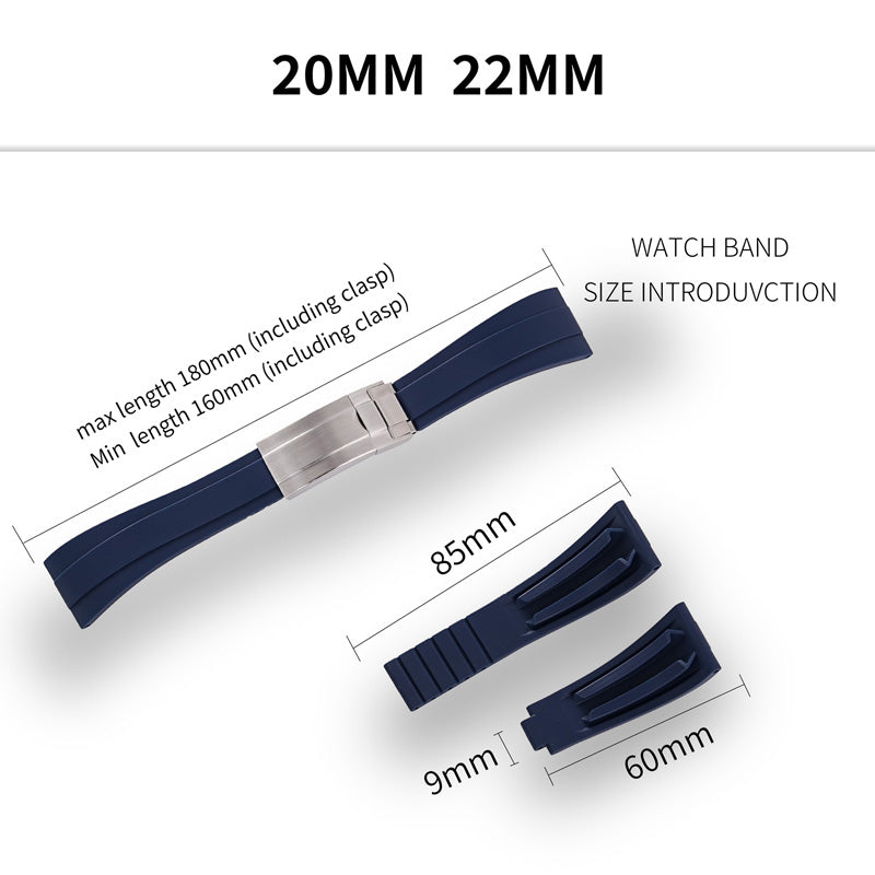 ★New Arrivals★Cut-to-Size TPU Rubber Watch Strap IXDAO Watch Official Store