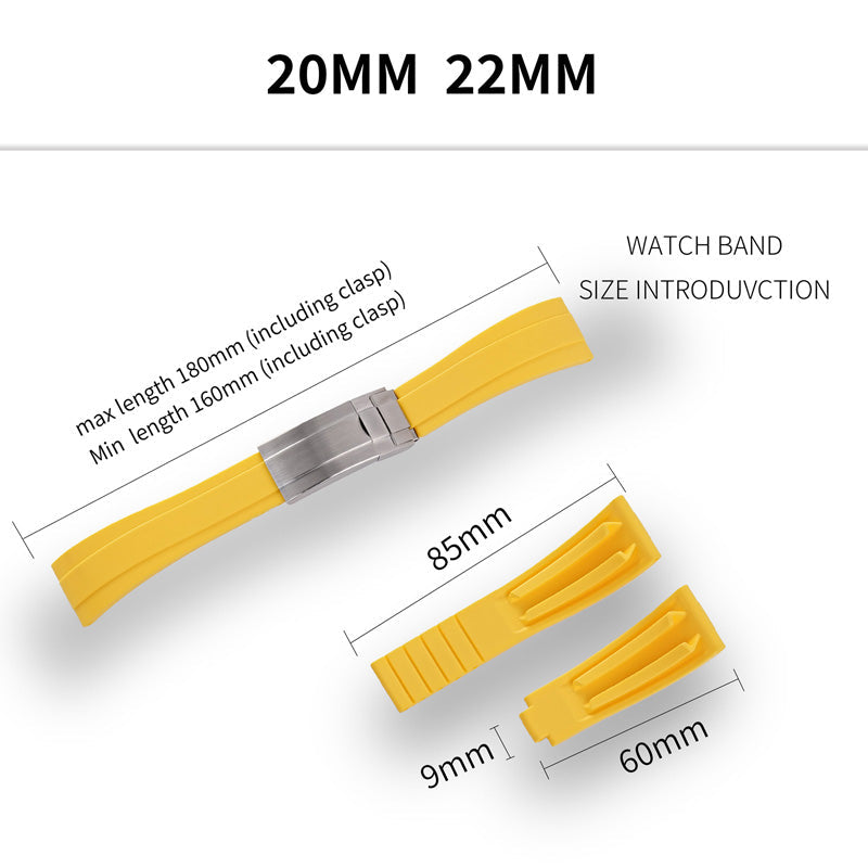 ★New Arrivals★Cut-to-Size TPU Rubber Watch Strap IXDAO Watch Official Store