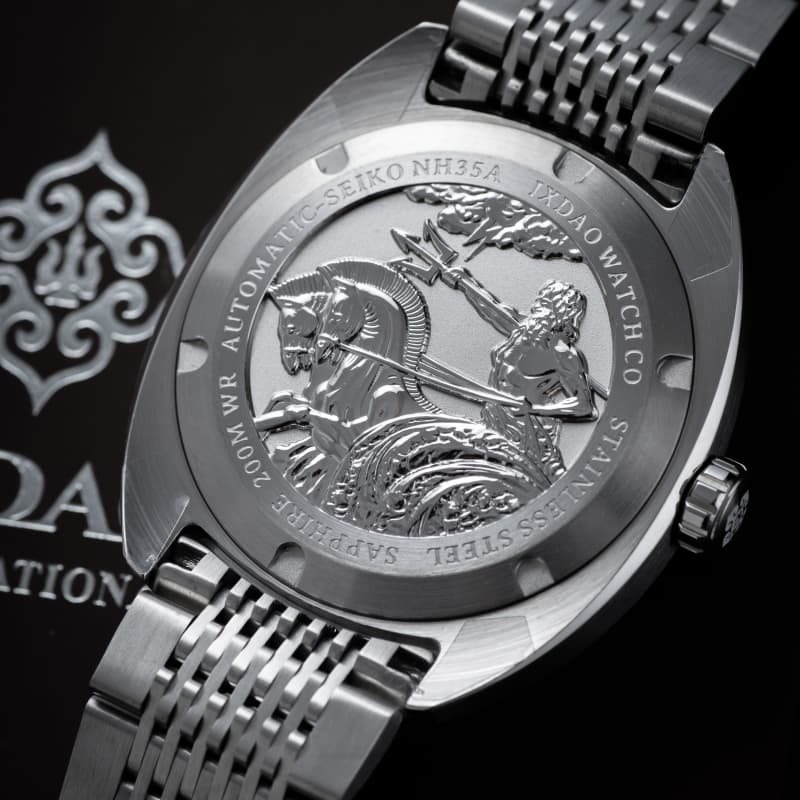 IXDAO IPOSE 2025 New Men's Brown Wave patterns Mechanical Diving Watch IXDAO Watch Official Store