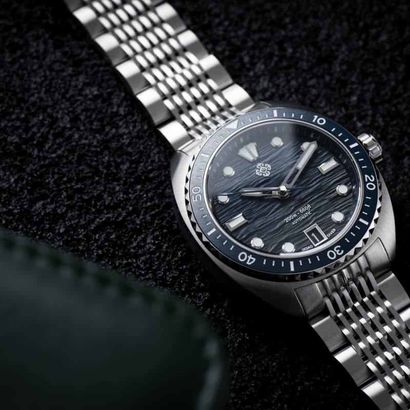 IXDAO IPOSE 2025 New Men's Blue Wave patterns Mechanical Diving Watch IXDAO Watch Official Store