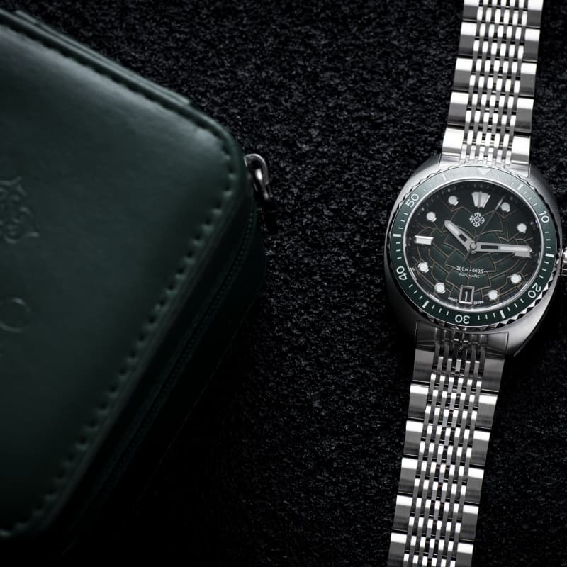 IXDAO IPOSE 2025 New Men's Green Dragon Scale Pattern Mechanical Diving Watch IXDAO Watch Official Store