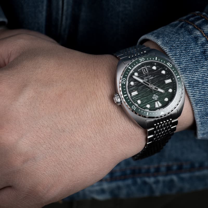 IXDAO IPOSE 2025 New Men's Green Wave patterns Mechanical Diving Watch IXDAO Watch Official Store